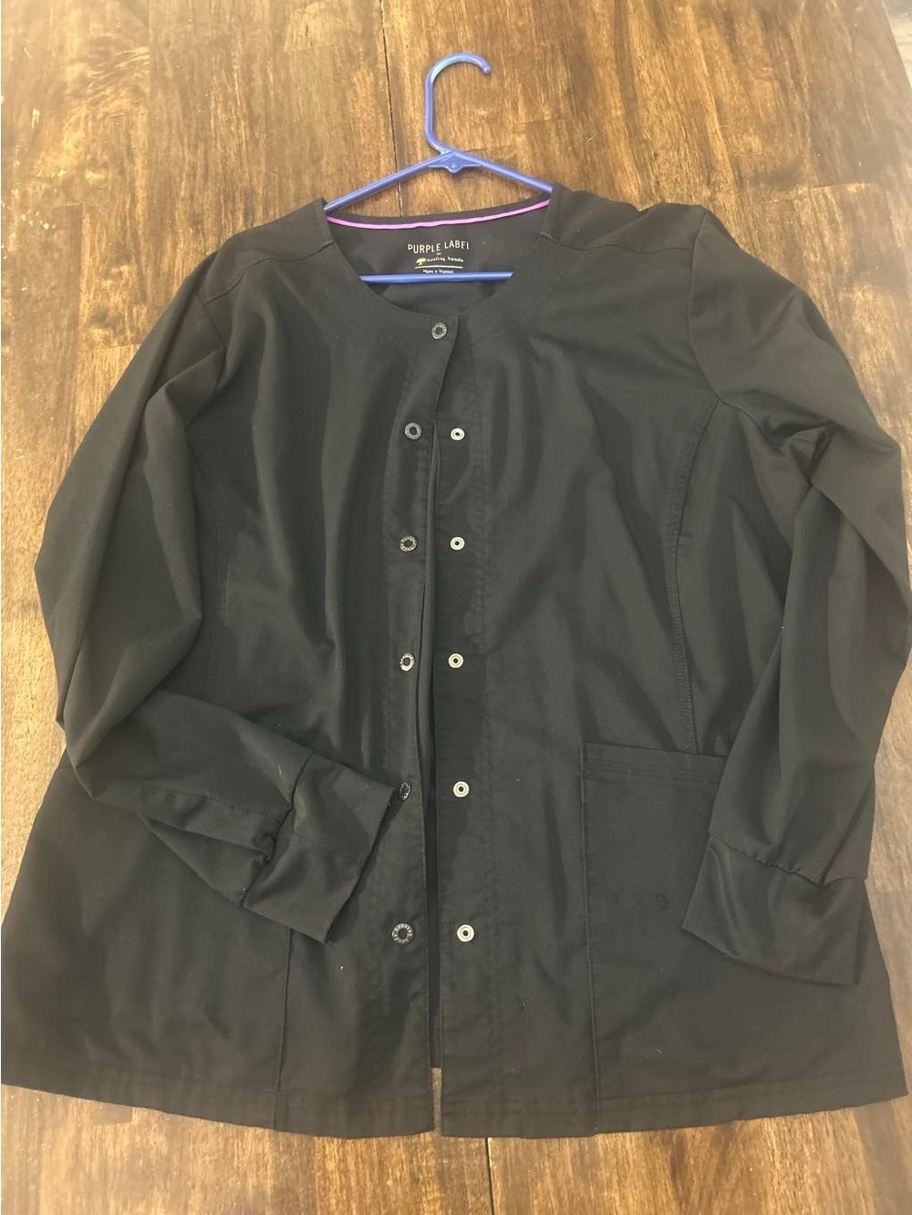 Purple Label Black Lightweight Shirt Jacket for Women